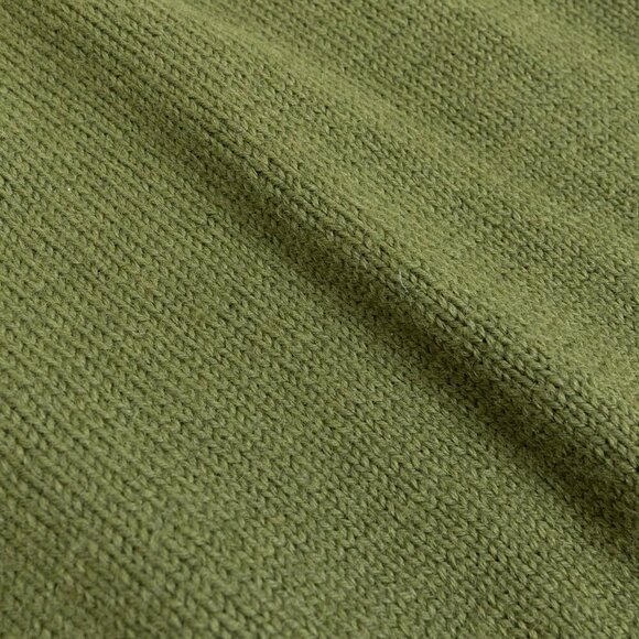 Vintage Marius Norwegian Sweater Wool Cardigan Hand Knit Ski 80s Green Yellow - Picture 14 of 16